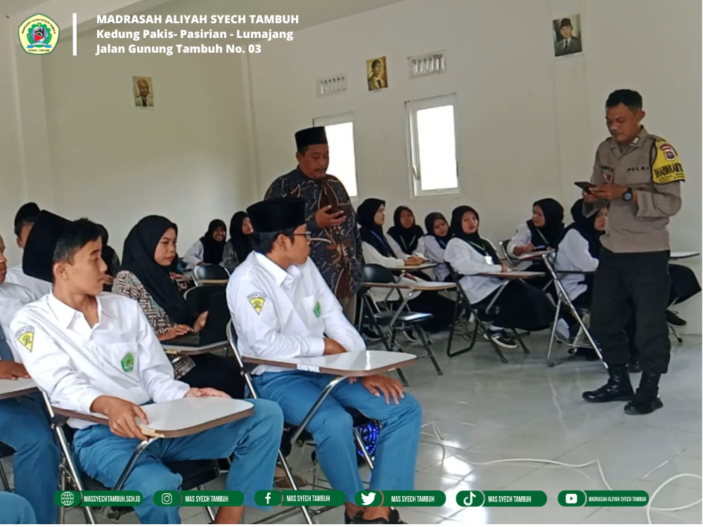 Sinergi, Aparat dari TNI dan Kepolisian Berikan Pembekalan kepada Siswa MA Syech Tambuh