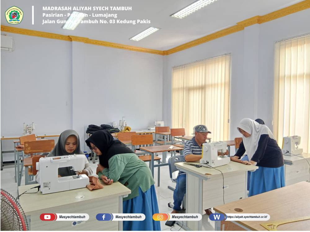 MA Syech Tambuh Kembangkan Skill Siswa melalui Program Tata Busana