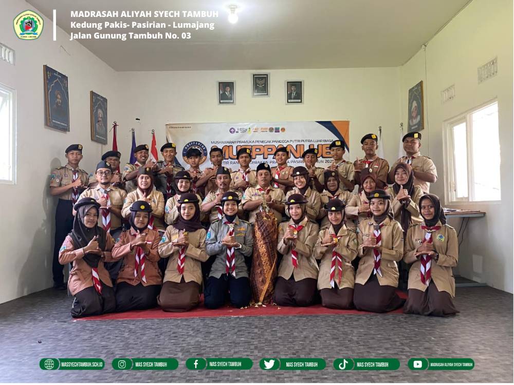 Dewan Kerja Ranting Gerakan Pramuka Kwartir Ranting Pasirian Gelar MUSPPANLUB di MA Syech Tambuh