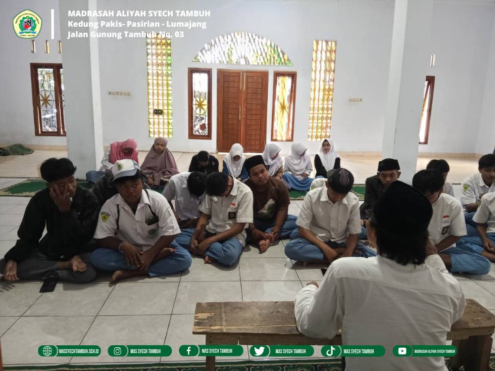 Madrasah Aliyah Syech Tambuh Laksanakan Kajian Kitab Mabadi Fiqih Rutin Setiap Hari Senin