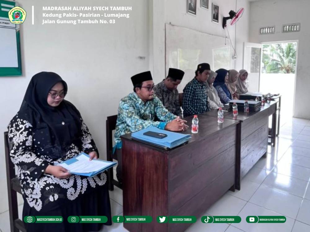 Pelaksanaan Penerimaan Rapor Semester Ganjil TP 2025/2026 di Madrasah Aliyah Syech Tambuh