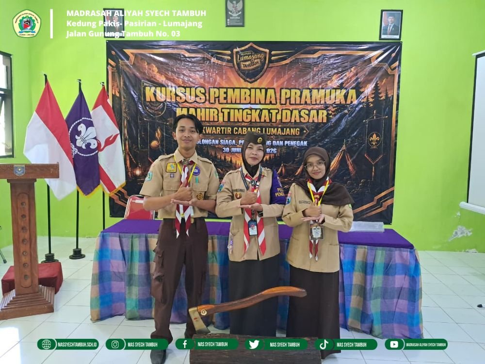 Pembina Pramuka MAS Syech Tambuh Lulus KMD, Siap Perkuat Pembinaan Gugus Depan