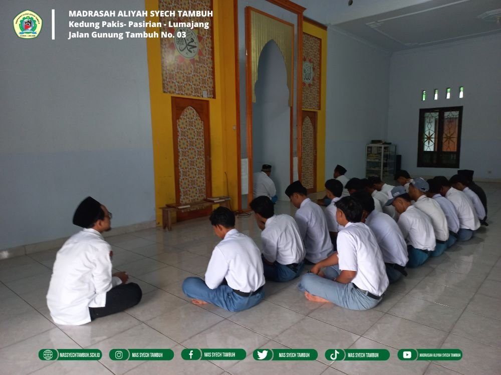 Perkuat Karakter Religius, MAS Syech Tambuh Rutin Gelar Asmaul Husna, Ratibul Haddad, dan Istighosah