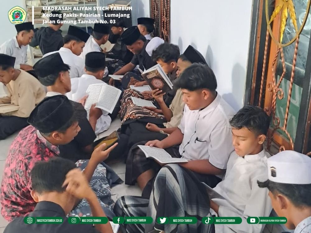 Kegiataan Gerakan Santri Lumajang di MAS Syech Tambuh, Kamis Menjadi Hari untuk Al-Qur’an dan Kirim Doa