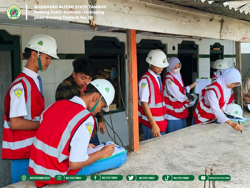 Asah Kompetensi Teknik Bangunan, Tim RVS MASTA Laksanakan Praktik Lapangan di Pesantren Rekanan